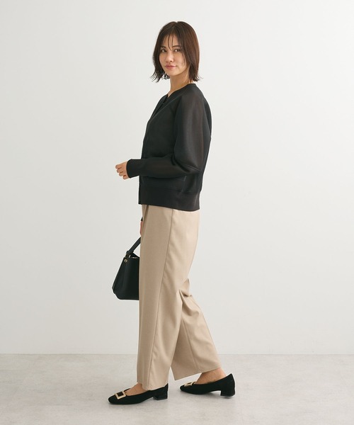 Green Parks(グリーンパークス)の「シアーダンボールブルゾン(ブルゾン・レディース・ホワイト系その他2/ブラック/ライトグレー/オレンジ・FREE)」の14枚目の写真