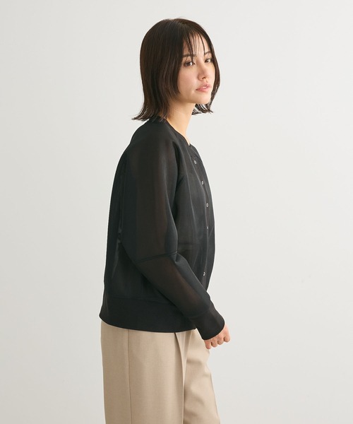 Green Parks(グリーンパークス)の「シアーダンボールブルゾン(ブルゾン・レディース・ホワイト系その他2/ブラック/ライトグレー/オレンジ・FREE)」の17枚目の写真