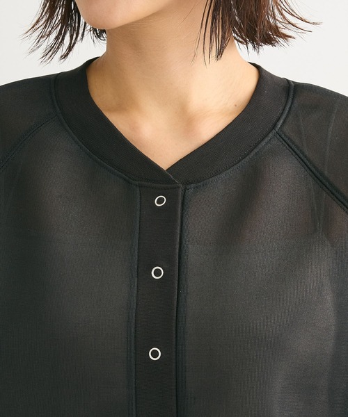 Green Parks(グリーンパークス)の「シアーダンボールブルゾン(ブルゾン・レディース・ホワイト系その他2/ブラック/ライトグレー/オレンジ・FREE)」の19枚目の写真