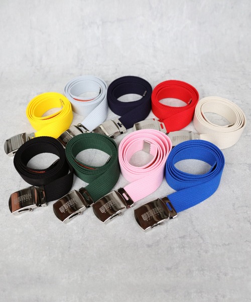 UNIVERSAL OVERALL（ユニバーサルオーバーオール）の「32mmGIベルト（ベルト・メンズ・ブラック/オフホワイト/グレー/ブルー/グリーン/ピンク/レッド/ネイビー/イエロー・FREE）」の10枚目の写真
