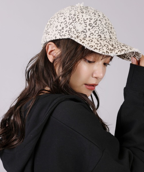 SPINNS（スピンズ）の「レオパード ヒョウ柄キャップ（キャップ・メンズ・ブラウン/グレー・ONESIZE）」の5枚目の写真