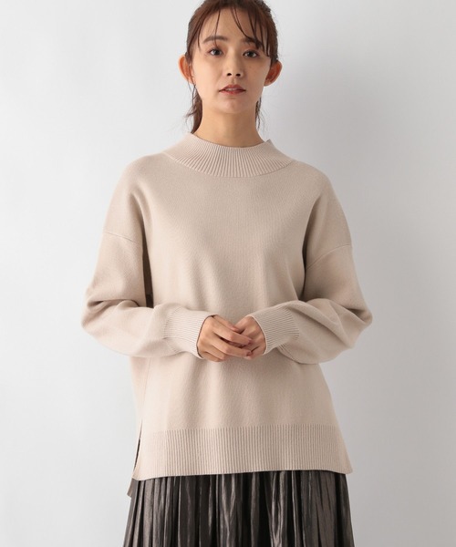 GLOBAL WORK（グローバルワーク）の「メルティスタンドスリットプルオーバー/115953（ニット/セーター・レディース・マスタード/モカ/ボルドー/杢グレー/グレイッシュブルー/グレイッシュベージュ/アイボリー/ブラック・SMALL/MEDIUM/LARGE）」の5枚目の写真