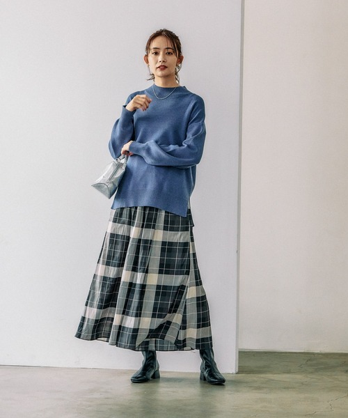 GLOBAL WORK（グローバルワーク）の「メルティスタンドスリットプルオーバー/115953（ニット/セーター・レディース・マスタード/モカ/ボルドー/杢グレー/グレイッシュブルー/グレイッシュベージュ/アイボリー/ブラック・SMALL/MEDIUM/LARGE）」の13枚目の写真