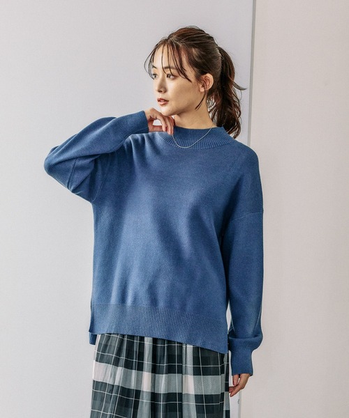 GLOBAL WORK（グローバルワーク）の「メルティスタンドスリットプルオーバー/115953（ニット/セーター・レディース・マスタード/モカ/ボルドー/杢グレー/グレイッシュブルー/グレイッシュベージュ/アイボリー/ブラック・SMALL/MEDIUM/LARGE）」の17枚目の写真