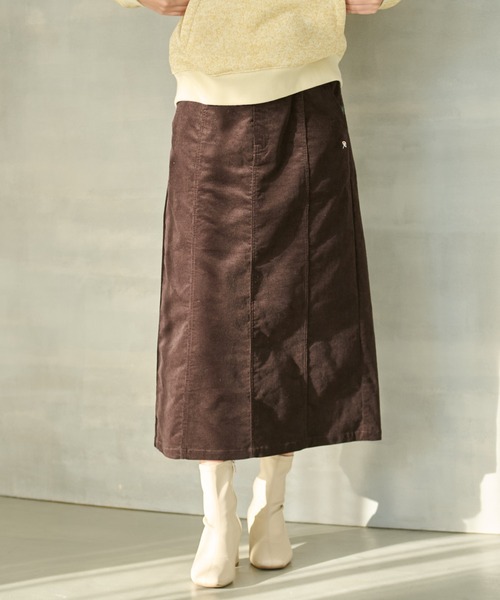 Arnold Palmer（アーノルドパーマー）の「パネル コーデュロイ スカート（スカート・レディース・ブラウン/カーキ/ベージュ・L/M/S）」の2枚目の写真