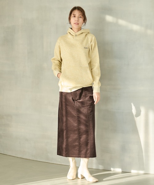 Arnold Palmer（アーノルドパーマー）の「パネル コーデュロイ スカート（スカート・レディース・ブラウン/カーキ/ベージュ・L/M/S）」の6枚目の写真