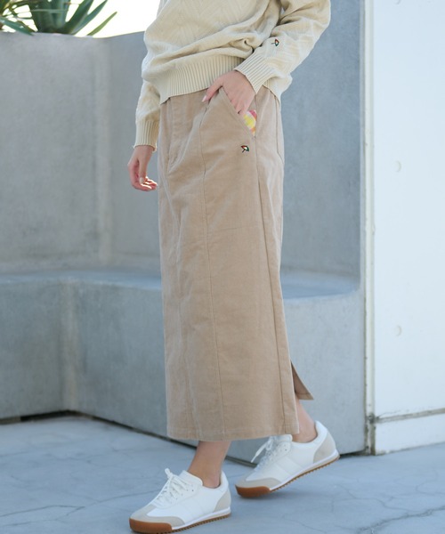 Arnold Palmer（アーノルドパーマー）の「パネル コーデュロイ スカート（スカート・レディース・ブラウン/カーキ/ベージュ・L/M/S）」の7枚目の写真