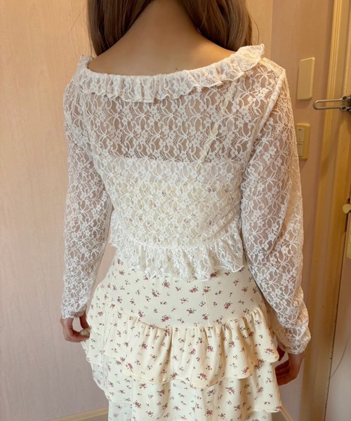 one after another NICE CLAUP(ワンアフターアナザーナイスクラップ)の「【plume】ボレロセットワンピース(ワンピース・レディース・チャコールグレー/アイボリー/ブラック系その他・FREE)」の8枚目の写真