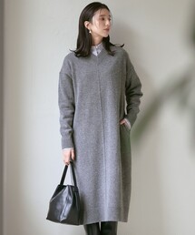 【SLOW/一部店舗限定】ニットトータル Vネック ワンピース