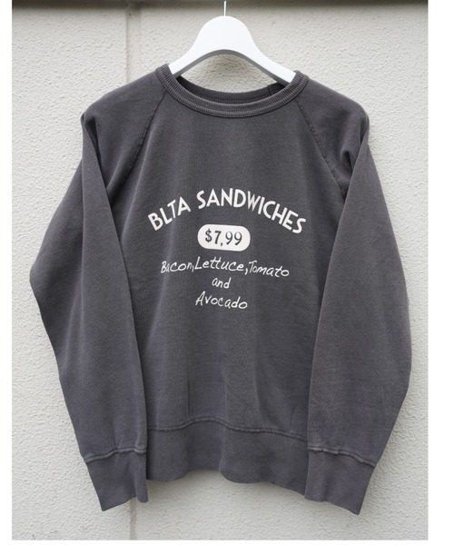 MIXTA／ミクスタ BLTA CREW NECK SWEAT RAGRAN セール】MIXTA/ミクスタ BLTA CREW NECK SWEAT RAGRAN クルー