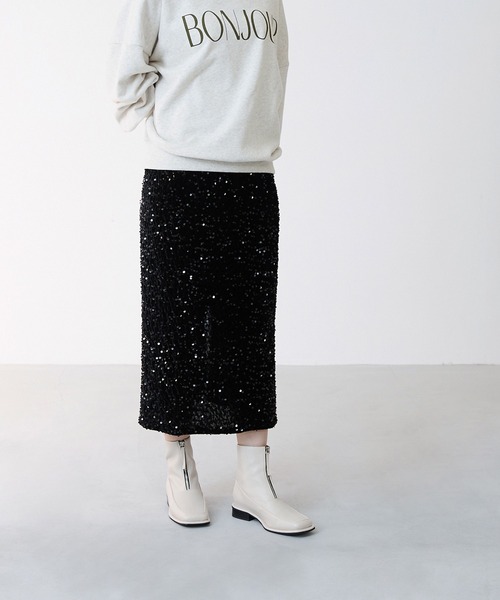 menue(メヌエ)の「スクエアトゥ フロントジップ ショートブーツ(ブーツ・レディース・アイボリー/ブラック・SS/S/M/L/LL/3L)」の20枚目の写真