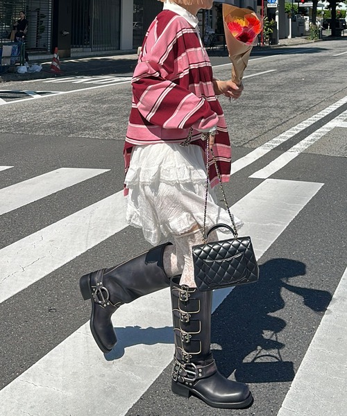 Alley Tokyo（アリートーキョー）の「ティアードランダムヘムスカート（スカート・レディース・ホワイト/ブラック・FREE）」の4枚目の写真