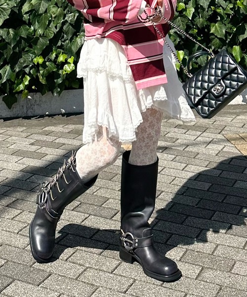 Alley Tokyo（アリートーキョー）の「ティアードランダムヘムスカート（スカート・レディース・ホワイト/ブラック・FREE）」の7枚目の写真