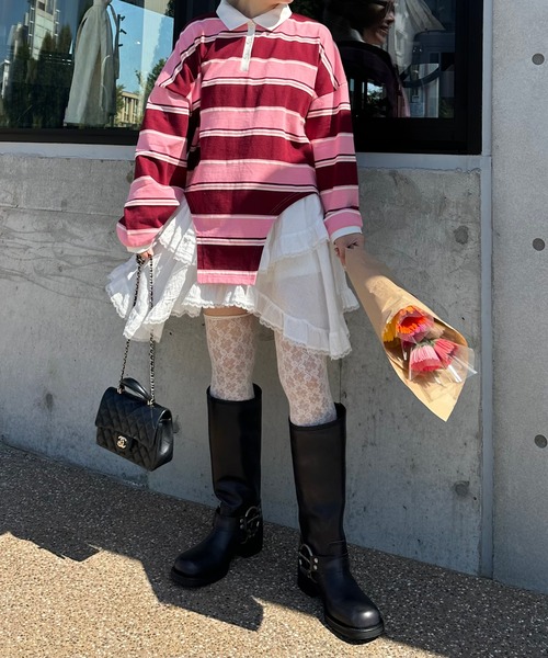 Alley Tokyo（アリートーキョー）の「ティアードランダムヘムスカート（スカート・レディース・ホワイト/ブラック・FREE）」の13枚目の写真