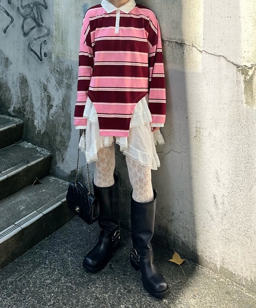 Alley Tokyo（アリートーキョー）の「ティアードランダムヘムスカート（スカート・レディース・ホワイト/ブラック・FREE）」の18枚目の写真