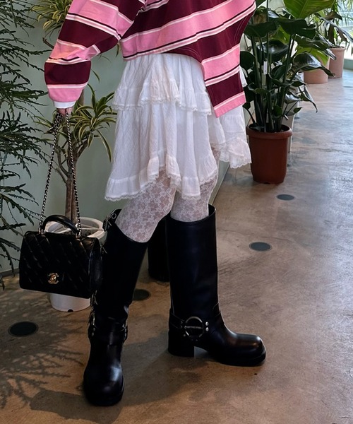 Alley Tokyo（アリートーキョー）の「ティアードランダムヘムスカート（スカート・レディース・ホワイト/ブラック・FREE）」の21枚目の写真