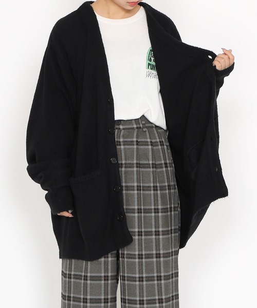 PUNYUS（プニュズ）の「もちもちカーディガン（カーディガン/ボレロ・レディース・ブラック/グレー・2/4/3）」の12枚目の写真