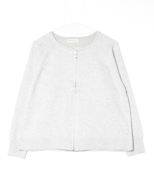 TOKYO SHIRTS(トウキョウシャツ)の「レディーススウェットライクブルゾン(ブルゾン・レディース・グレー/ブラック・M/L)」の1枚目の写真