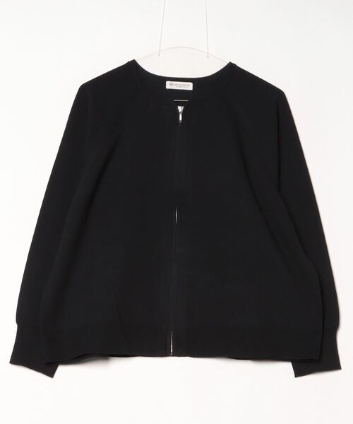 TOKYO SHIRTS(トウキョウシャツ)の「レディーススウェットライクブルゾン(ブルゾン・レディース・グレー/ブラック・M/L)」の2枚目の写真