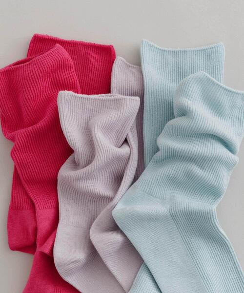 URBAN RESEARCH（アーバンリサーチ）の「『UR TECH』細リブソックス（ソックス/靴下・レディース・ラベンダー/ピンク/ライトブルー・22/24）」の6枚目の写真
