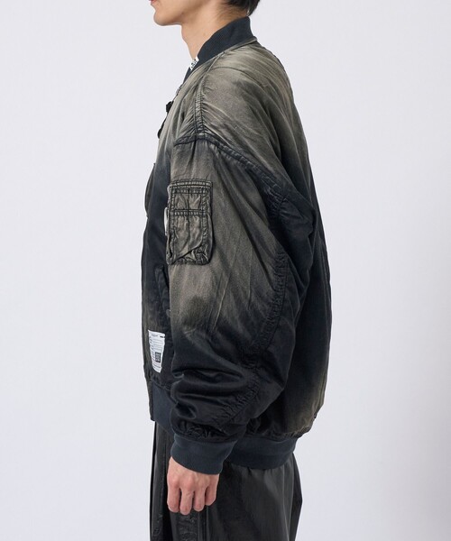 メゾンミハラヤスヒロ FLIGHT JACKET フライトジャケット48 グレー 中古・古着通販】MIHARA YASUHIRO (ミハラヤスヒロ) 24AW HUGE