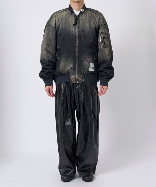 メゾンミハラヤスヒロ FLIGHT JACKET フライトジャケット48 グレー 中古・古着通販】MIHARA YASUHIRO (ミハラヤスヒロ) 24AW HUGE