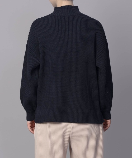 NAVY(ネイビー)の「【nAvy】畔モックネックプルオーバー(ニット/セーター・レディース・ピンク/アイボリー/ブラック/サックスブルー・フリー)」の13枚目の写真