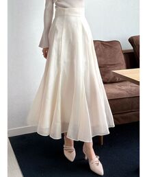 MERCURYDUO | バックルシアーフレアスカート(スカート)