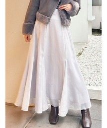 MERCURYDUO | バックルシアーフレアスカート(スカート)