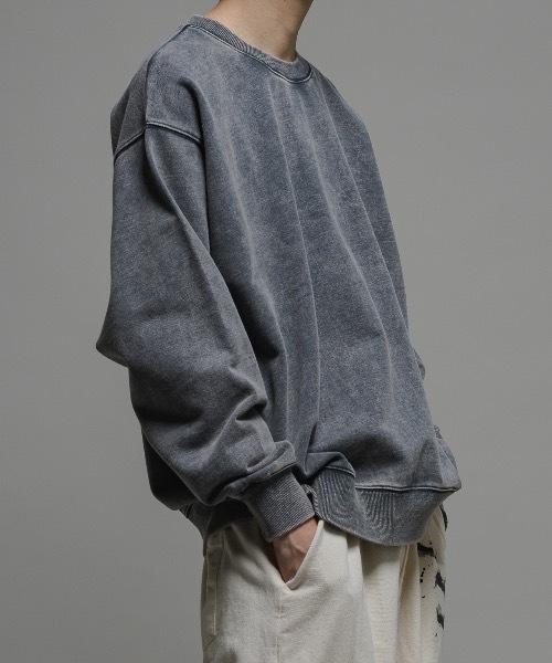 CASPER JOHN(キャスパージョン)の「Hand craft sweat/ハンドクラフトスウェット(スウェット・メンズ・グレー/ブラック/ブラウン・X-SMALL/LARGE/MEDIUM/SMALL)」の15枚目の写真