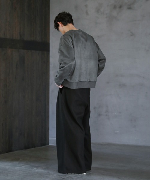 CTHY(シティ)の「ハイウエストドロストコードワイドストレートスラックス(スラックス・メンズ・ブラック/グレー系2/グレー系1・S/M/L/XL)」の8枚目の写真