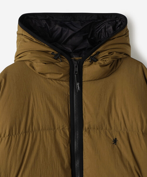 GYMPHLEX（ジムフレックス）の「Gymphlex | ナイロン フードダウンジャケット MEN（ダウンジャケット/コート・メンズ・ブラウン/ブラック・M/L）」の13枚目の写真