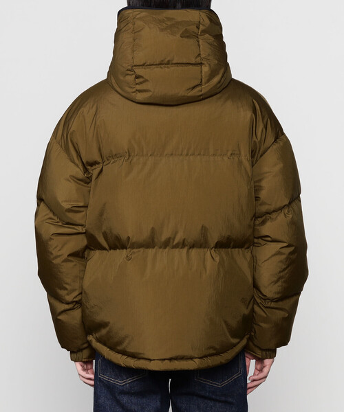 GYMPHLEX（ジムフレックス）の「Gymphlex | ナイロン フードダウンジャケット MEN（ダウンジャケット/コート・メンズ・ブラウン/ブラック・M/L）」の10枚目の写真
