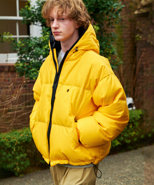 GYMPHLEX（ジムフレックス）の「Gymphlex | ナイロン フードダウンジャケット MEN（ダウンジャケット/コート・メンズ・ブラウン/ブラック・M/L）」の6枚目の写真