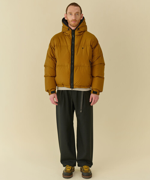 GYMPHLEX（ジムフレックス）の「Gymphlex | ナイロン フードダウンジャケット MEN（ダウンジャケット/コート・メンズ・ブラウン/ブラック・M/L）」の4枚目の写真