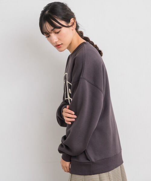 RETRO GIRL（レトロガール）の「ウレタン刺繍トレーナー（Tシャツ/カットソー・レディース・ダークブルー/ホワイト系その他/チャコールグレー・FREE）」の16枚目の写真