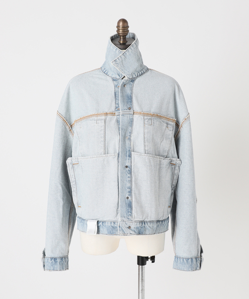 セール】【AGOLDE】DALTON BALLOON JACKET IN SOUL：デニム