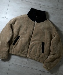 Ritzy（リッツィー）の「shaggy fleece short blouson/シャギーフリース ショートブルゾン レディース メンズ（ブルゾン）」