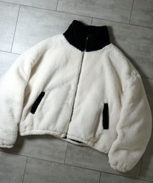 Ritzy（リッツィー）の「shaggy fleece short blouson/シャギーフリース ショートブルゾン レディース メンズ（ブルゾン）」