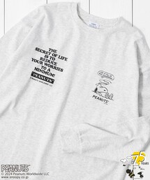 PEANUTS(ピーナッツ)×coen 天竺ロングスリーブTシャツ