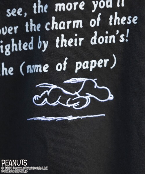 coen(コーエン)の「PEANUTS(ピーナッツ)×coen 天竺ロングスリーブTシャツ(Tシャツ/カットソー・レディース・ダークグレー/ブラック/オフホワイト/ライトグレー・L/M)」の16枚目の写真