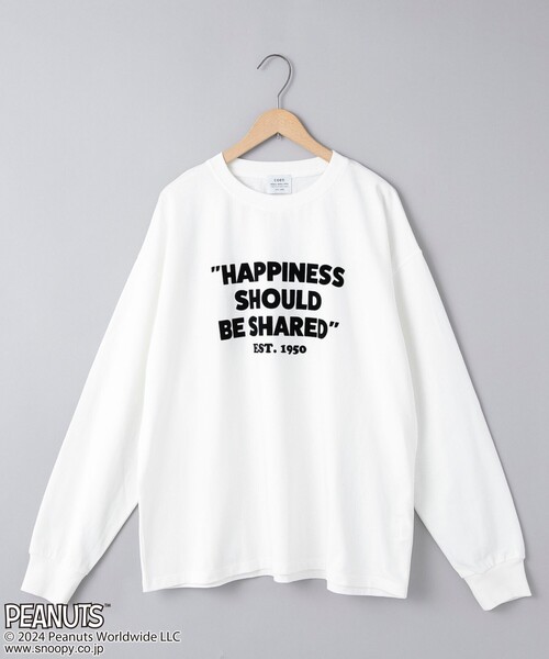 coen(コーエン)の「PEANUTS(ピーナッツ)×coen 天竺ロングスリーブTシャツ(Tシャツ/カットソー・レディース・ダークグレー/ブラック/オフホワイト/ライトグレー・L/M)」の20枚目の写真