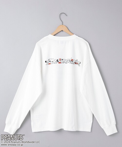 coen(コーエン)の「PEANUTS(ピーナッツ)×coen 天竺ロングスリーブTシャツ(Tシャツ/カットソー・レディース・ダークグレー/ブラック/オフホワイト/ライトグレー・L/M)」の21枚目の写真