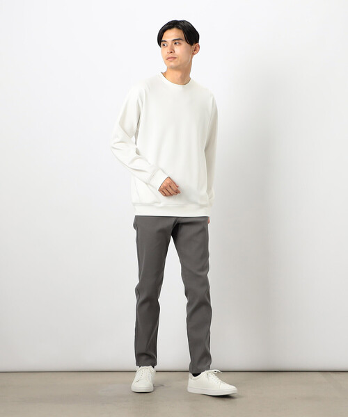 COMME CA ISM（コムサイズム）の「ストレッチダンボールニット プルオーバー（スウェット・メンズ・ブラック/ホワイト/ブルー・LARGE/MEDIUM）」の4枚目の写真