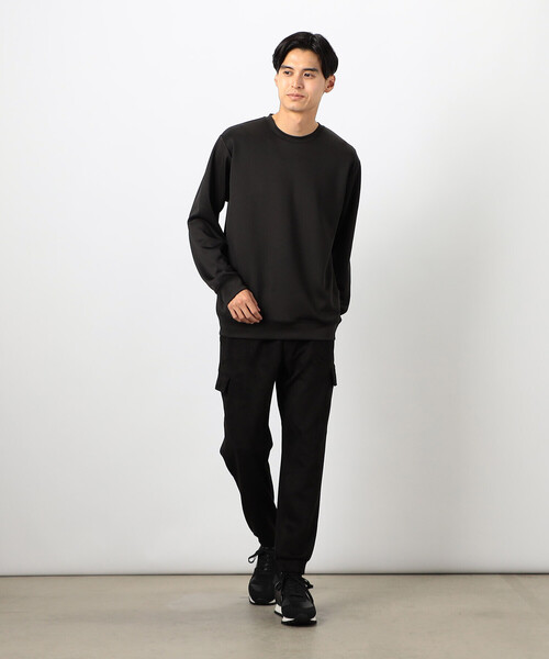 COMME CA ISM（コムサイズム）の「ストレッチダンボールニット プルオーバー（スウェット・メンズ・ブラック/ホワイト/ブルー・LARGE/MEDIUM）」の7枚目の写真