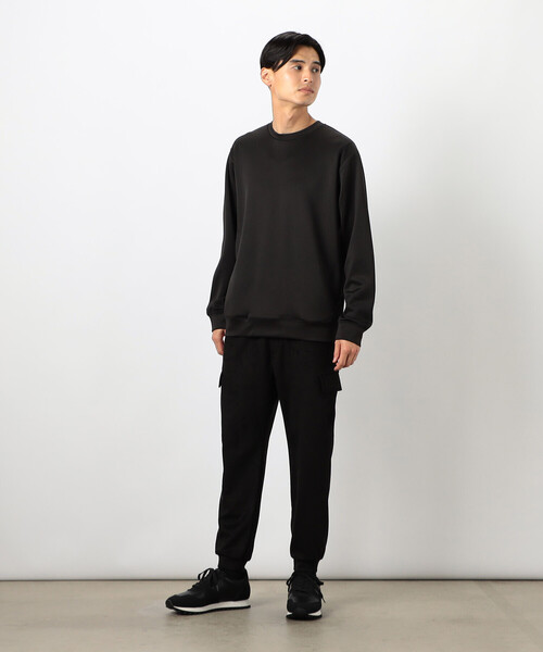 COMME CA ISM（コムサイズム）の「ストレッチダンボールニット プルオーバー（スウェット・メンズ・ブラック/ホワイト/ブルー・LARGE/MEDIUM）」の8枚目の写真