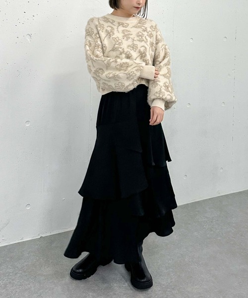 alice auaa 天蓋スカート＋サテンフリルスカート au61-03sk03-01/womans | alice auaa WEB STORE [i