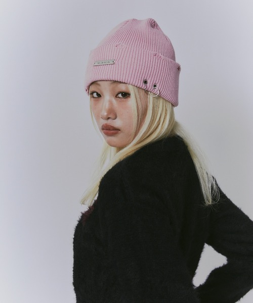 セール】ダメージニット帽（ニットキャップ/ビーニー）｜GAB GAB