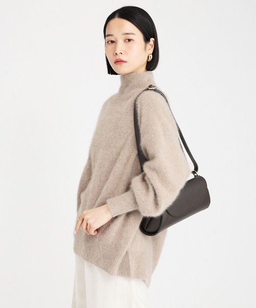 BABYLONE(バビロン)の「FOXカシミヤタートルチュニック(ニット/セーター・レディース・ホワイト/グレー/モカ・フリー)」の17枚目の写真