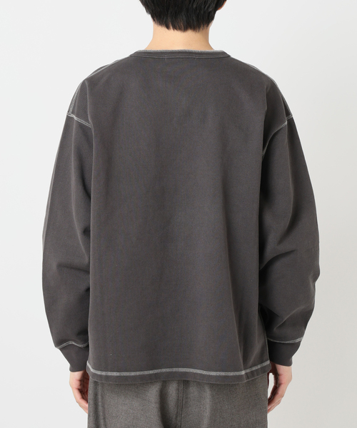 JOURNAL STANDARD(ジャーナルスタンダード)の「OEジャカード ピグメントヘンリーネック(Tシャツ/カットソー・メンズ・ブラック/ホワイト/ブラウン/ブルー系その他・MEDIUM/LARGE)」の21枚目の写真